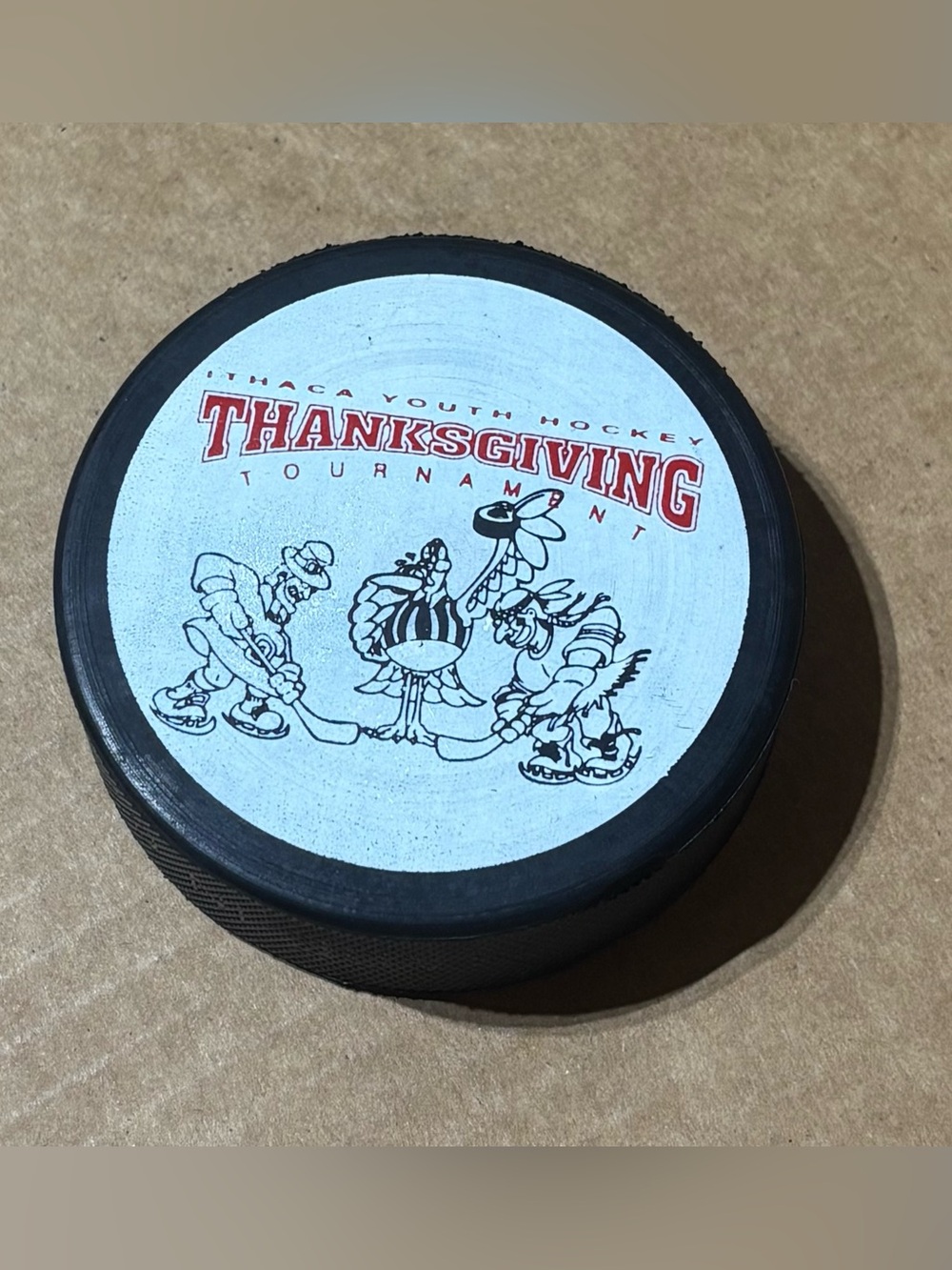 Ithaca Youth Hockey Thanksgiving Tournament Hockey Puck